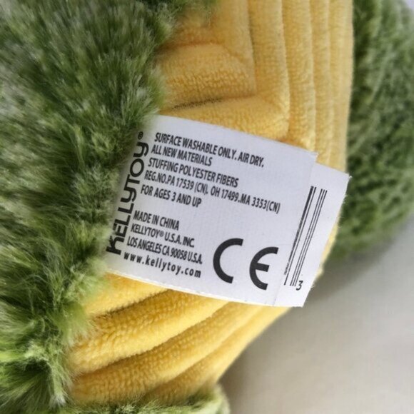 Kellytoy Green Triceratops Dinosaur Xtra Soft Luxe Fur Stuffed Plush Animal - Picture 12 of 13